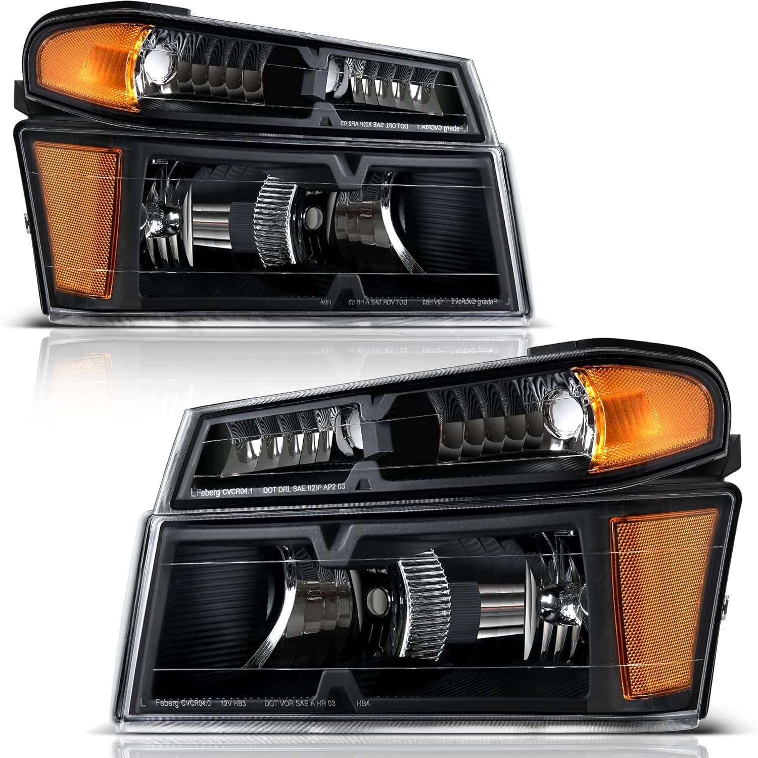 AUTOSAVER88 Headlight Assembly for 2004-2012 Chevy Colorado / 04-12 GMC Canyon (From 01-09-2024 00:00-15-09-2024 23:59)